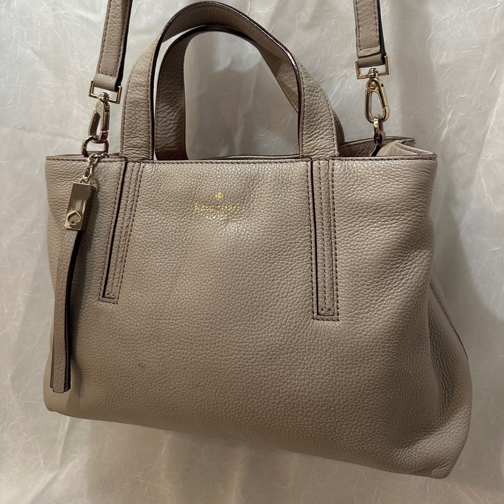 Kate Spade Beige Leather crossbody/satchel bag